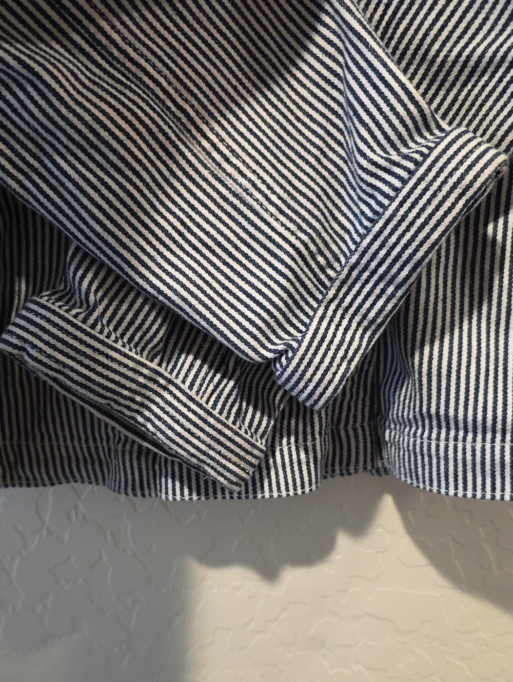 Christopher & Banks Navy and White Striped Cotton Jacket - Picture 9 of 9